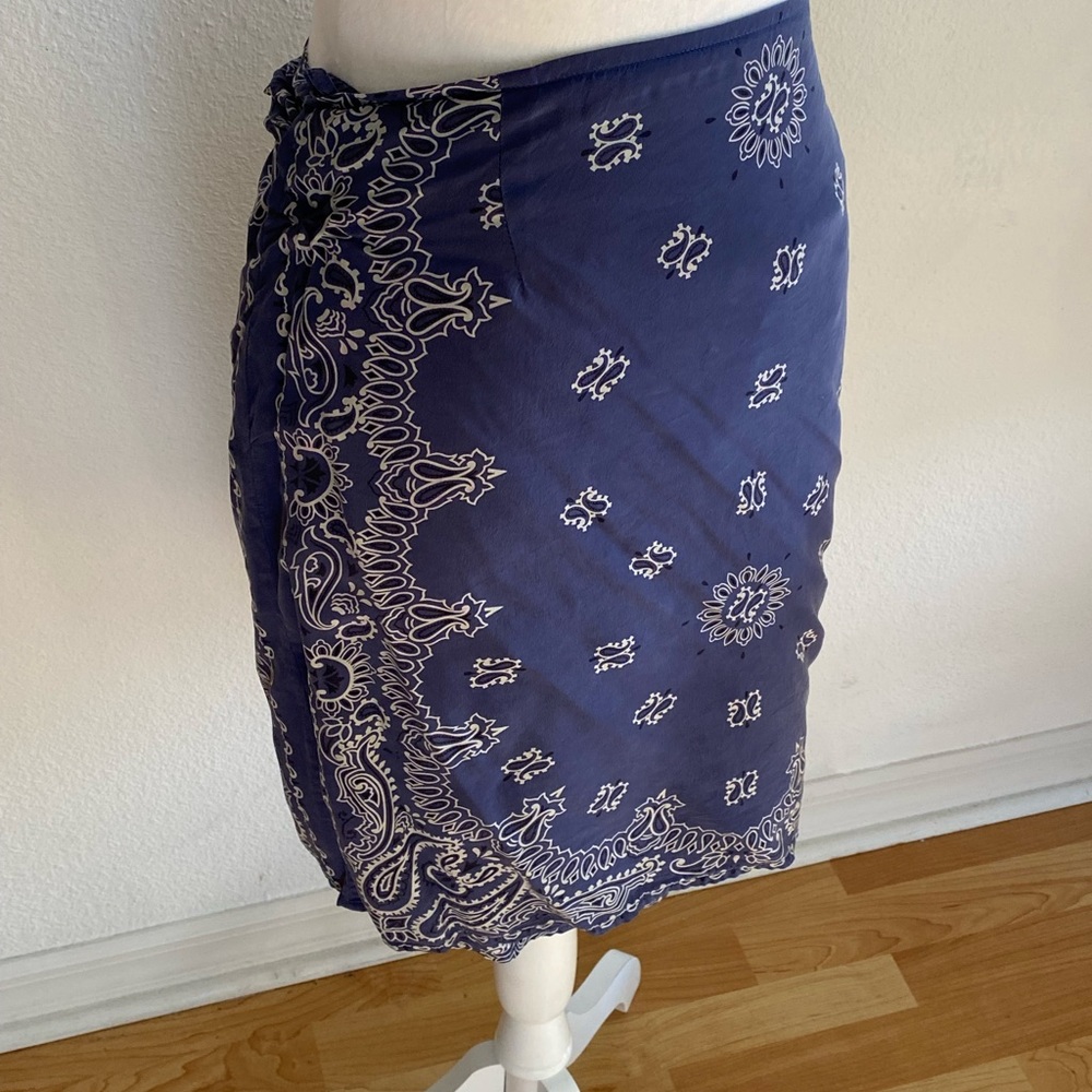 Silk Wrap Around Skirt